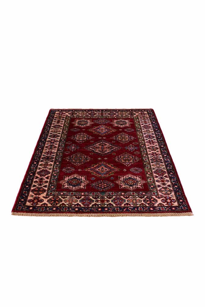 3' 5 x 4' 11 Hand Knotted Kazak Rug