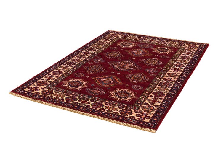 Detail image of 3' 5 x 4' 11 Hand Knotted Kazak Rug