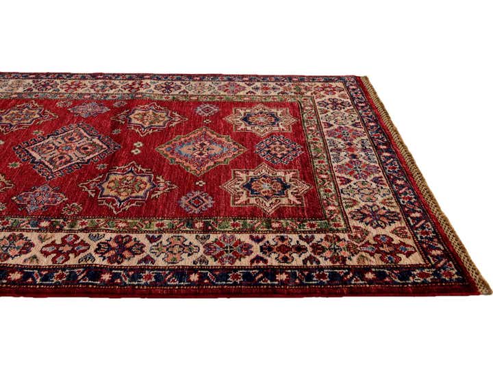 3' 5 x 4' 11 Hand Knotted Kazak Rug