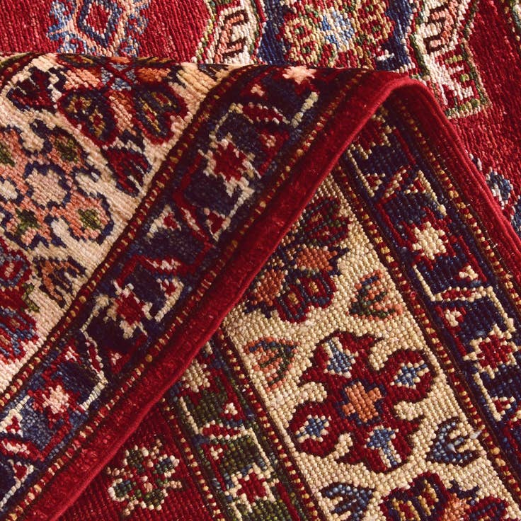 Detail image of 3' 5 x 4' 11 Hand Knotted Kazak Rug