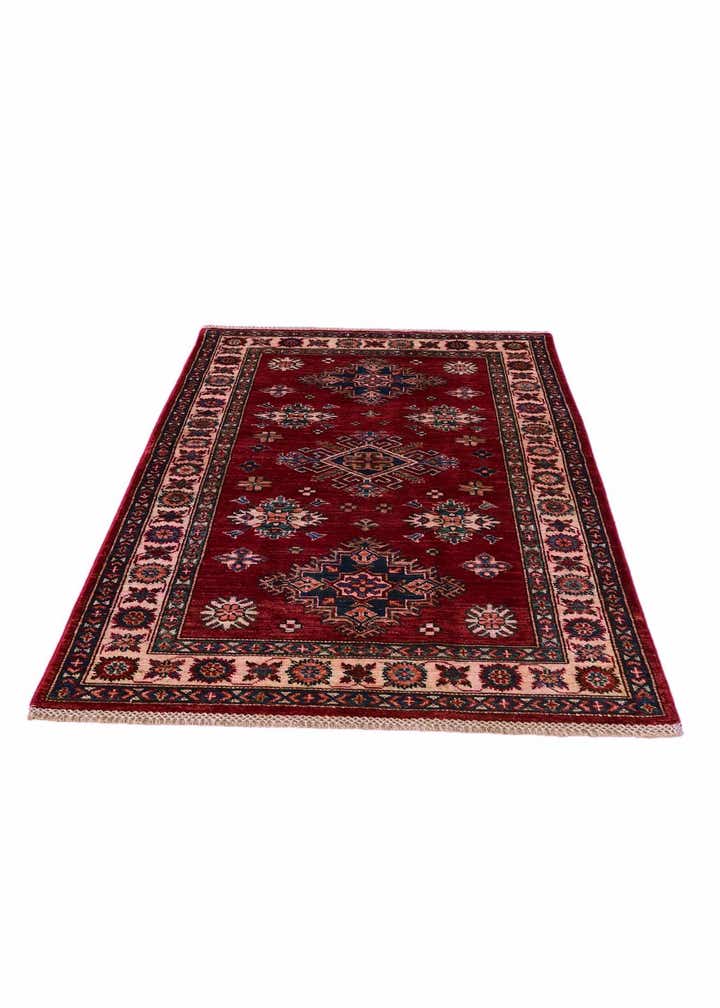 3' 2 x 5' 2 Hand Knotted Kazak Rug