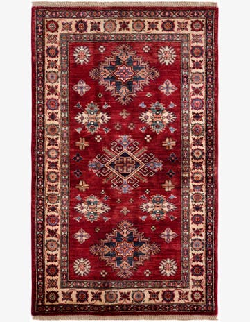 3' 2 x 5' 2 Hand Knotted Kazak Rug