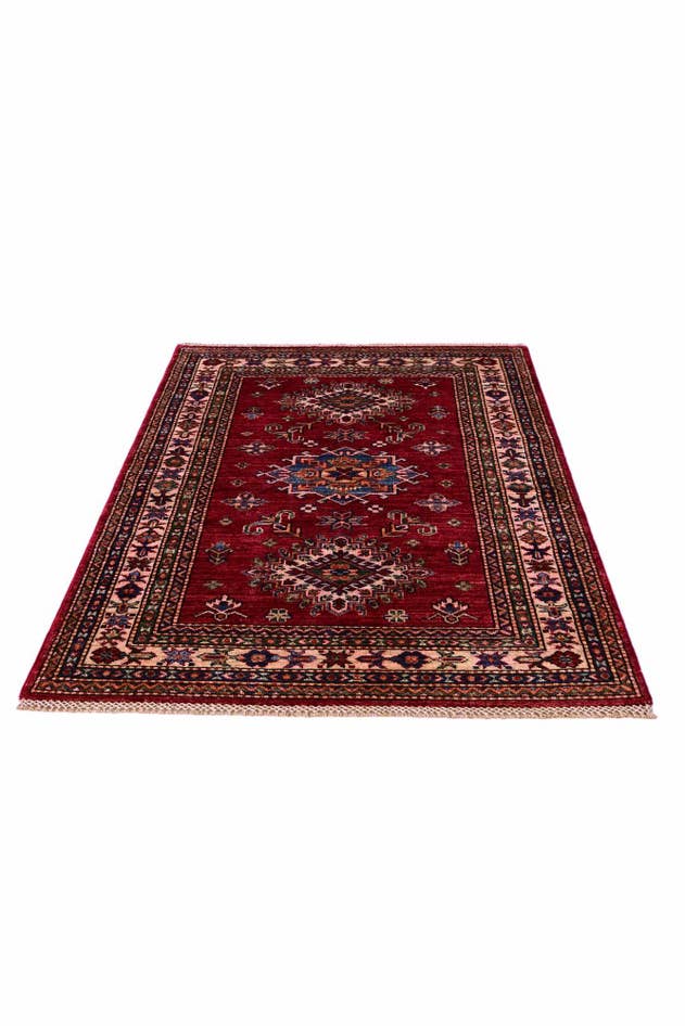Detail image of 3' 4 x 5' 1 Hand Knotted Kazak Rug