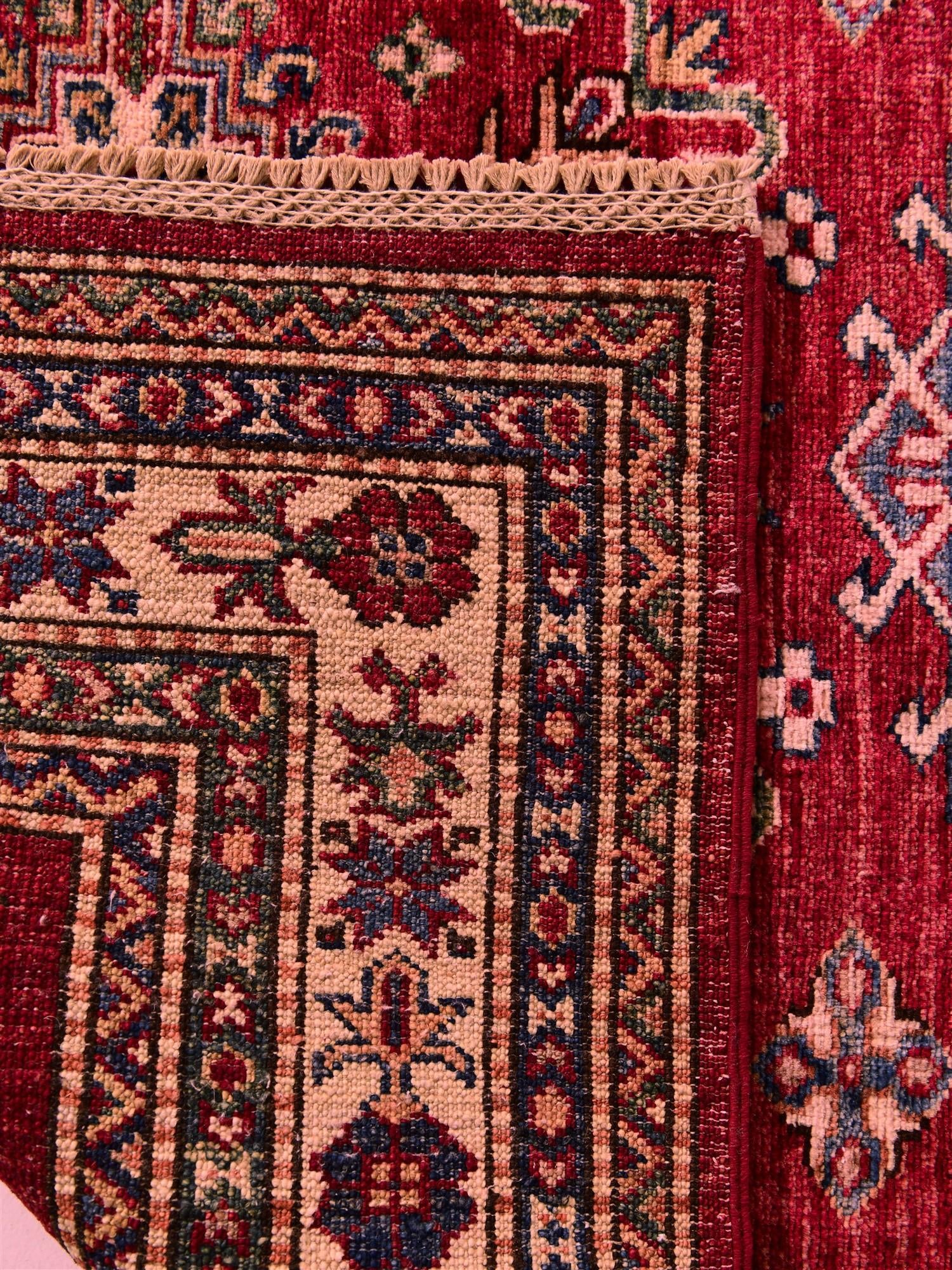 100cm x 155cm anudado a mano Kazak Alfombra