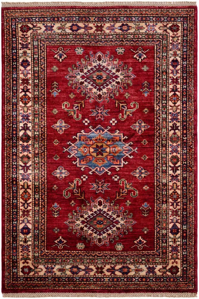 3' 4 x 5' 1 Hand Knotted Kazak Rug
