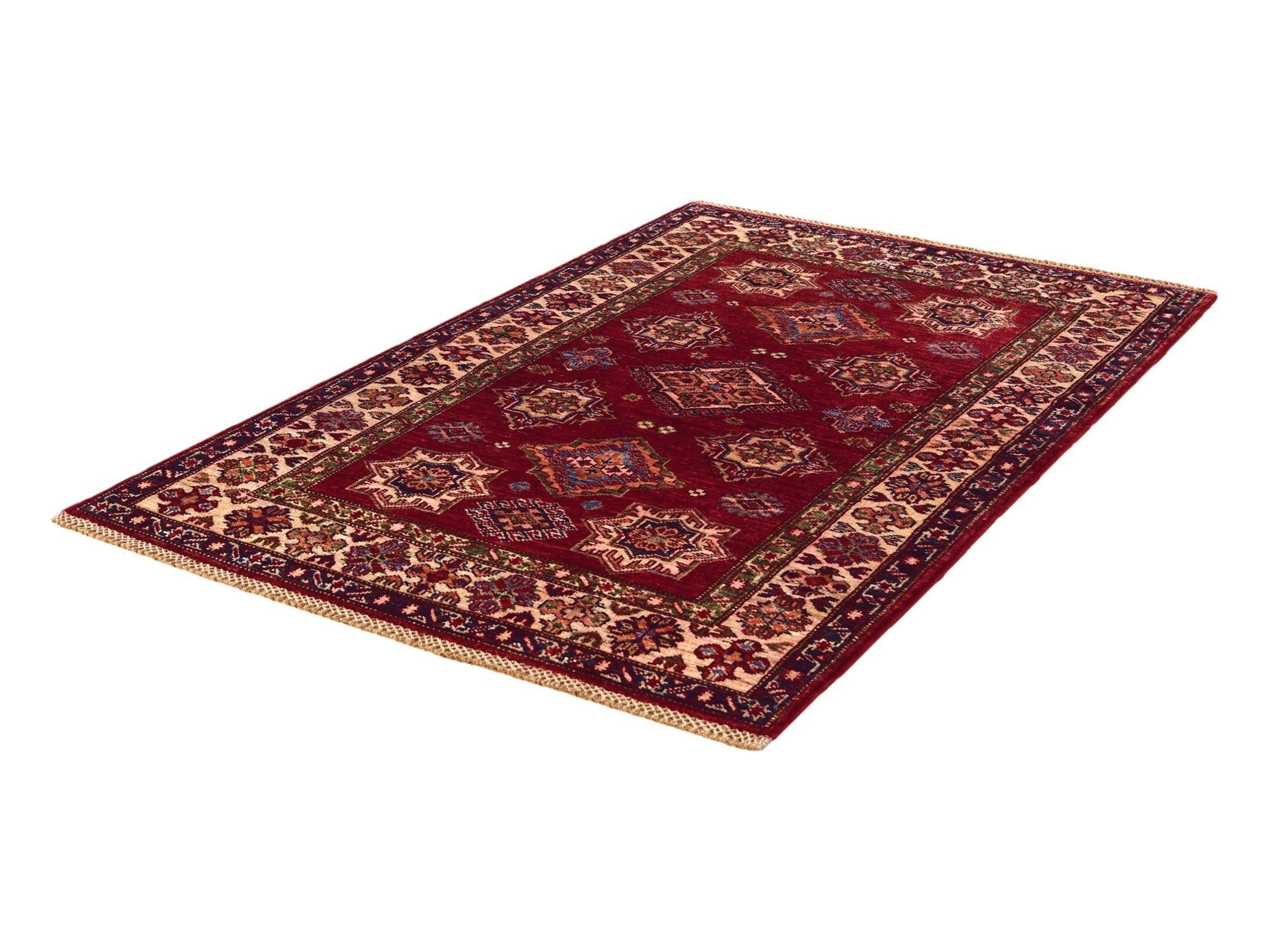 3' 5 x 5' 2 Hand Knotted Kazak Rug