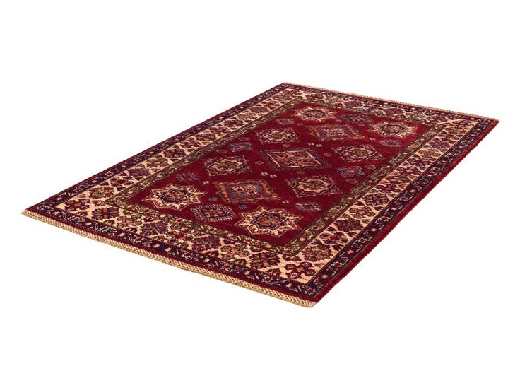 Detail image of 3' 5 x 5' 2 Hand Knotted Kazak Rug