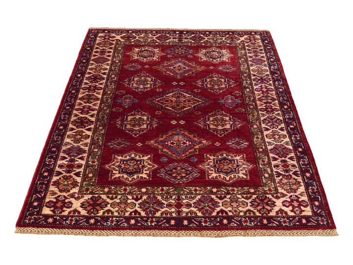 3' 5 x 5' 2 Hand Knotted Kazak Rug