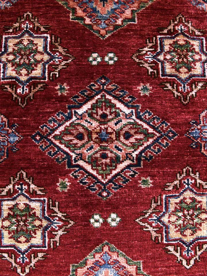3' 5 x 5' 2 Hand Knotted Kazak Rug
