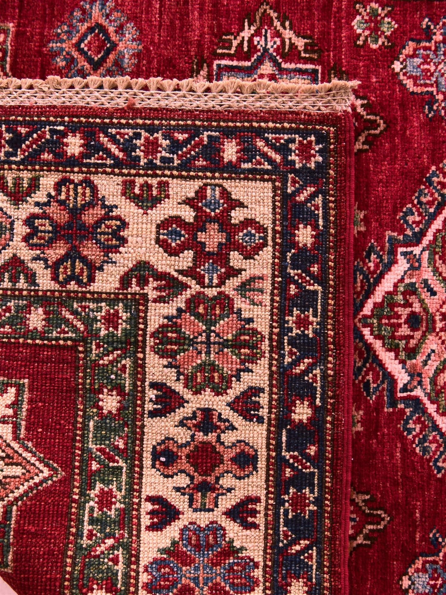 Detail image 12 of 12: 3' 5 x 5' 2 Hand Knotted Kazak Rug