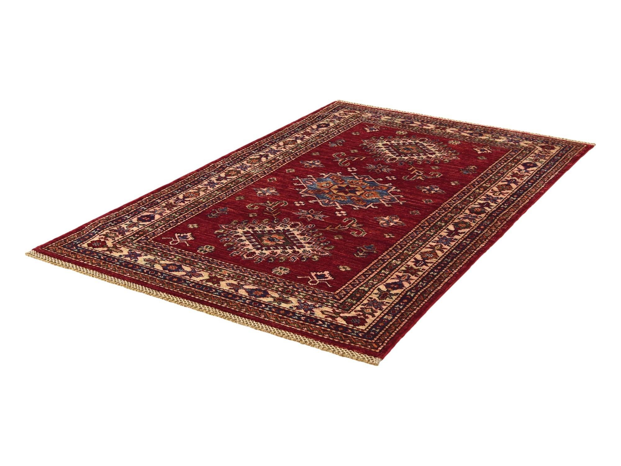 3' 5 x 5' 2 Hand Knotted Kazak Rug