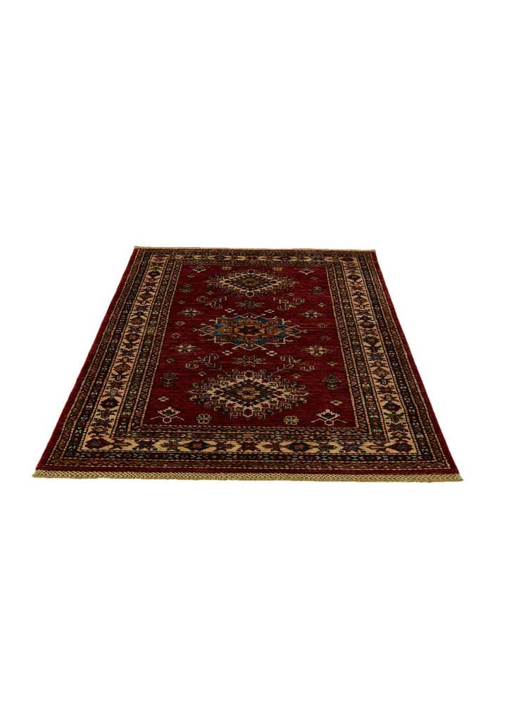 3' 5 x 5' 2 Hand Knotted Kazak Rug
