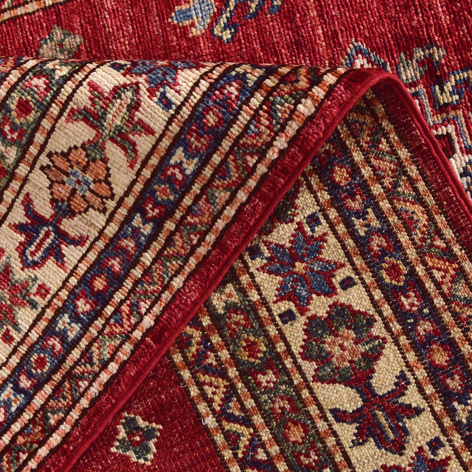 3' 5 x 5' 2 Hand Knotted Kazak Rug