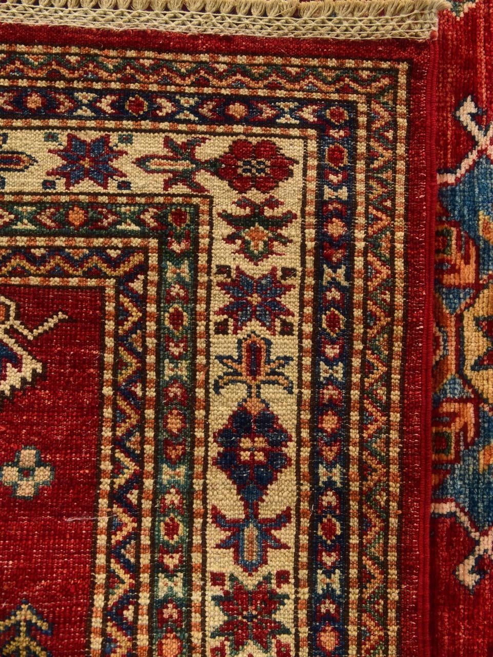 Detail image 12 of 12: 3' 5 x 5' 2 Hand Knotted Kazak Rug