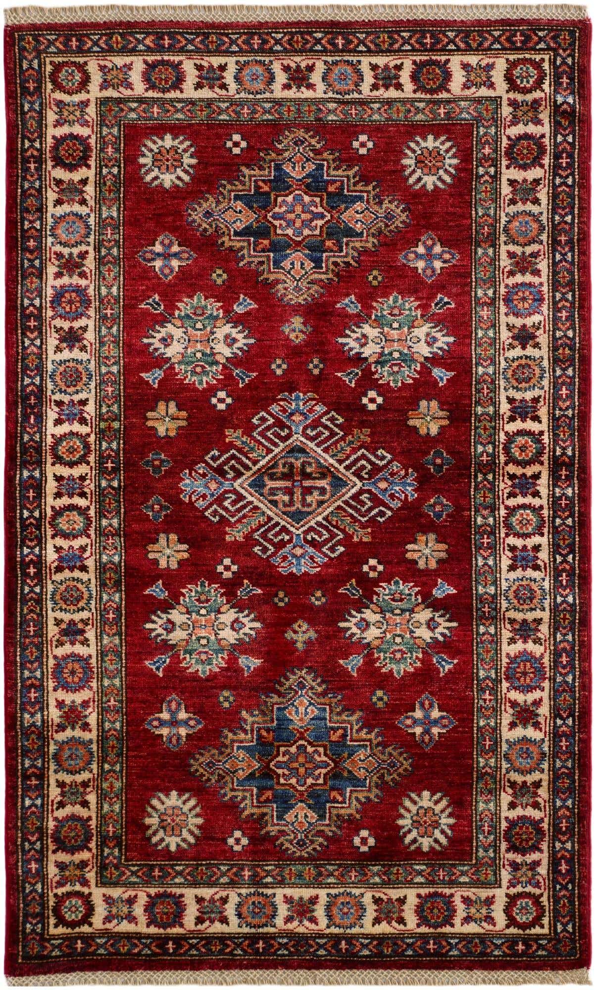 3' 1 x 5' 1 Hand Knotted Kazak Rug