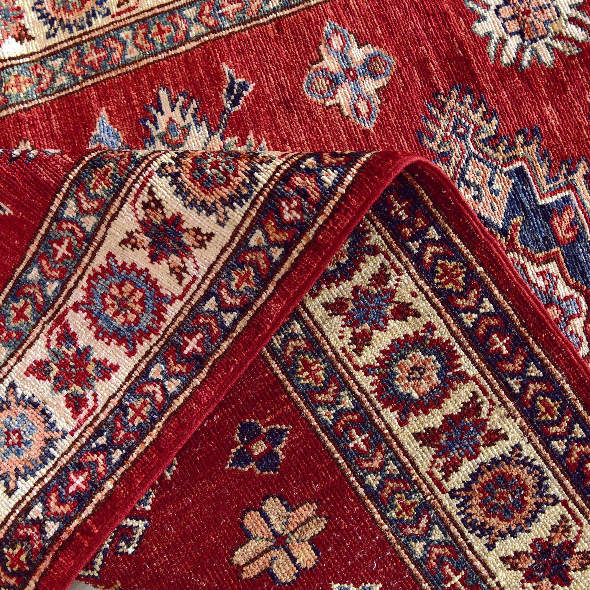 3' 3 x 5' 2 Hand Knotted Kazak Rug