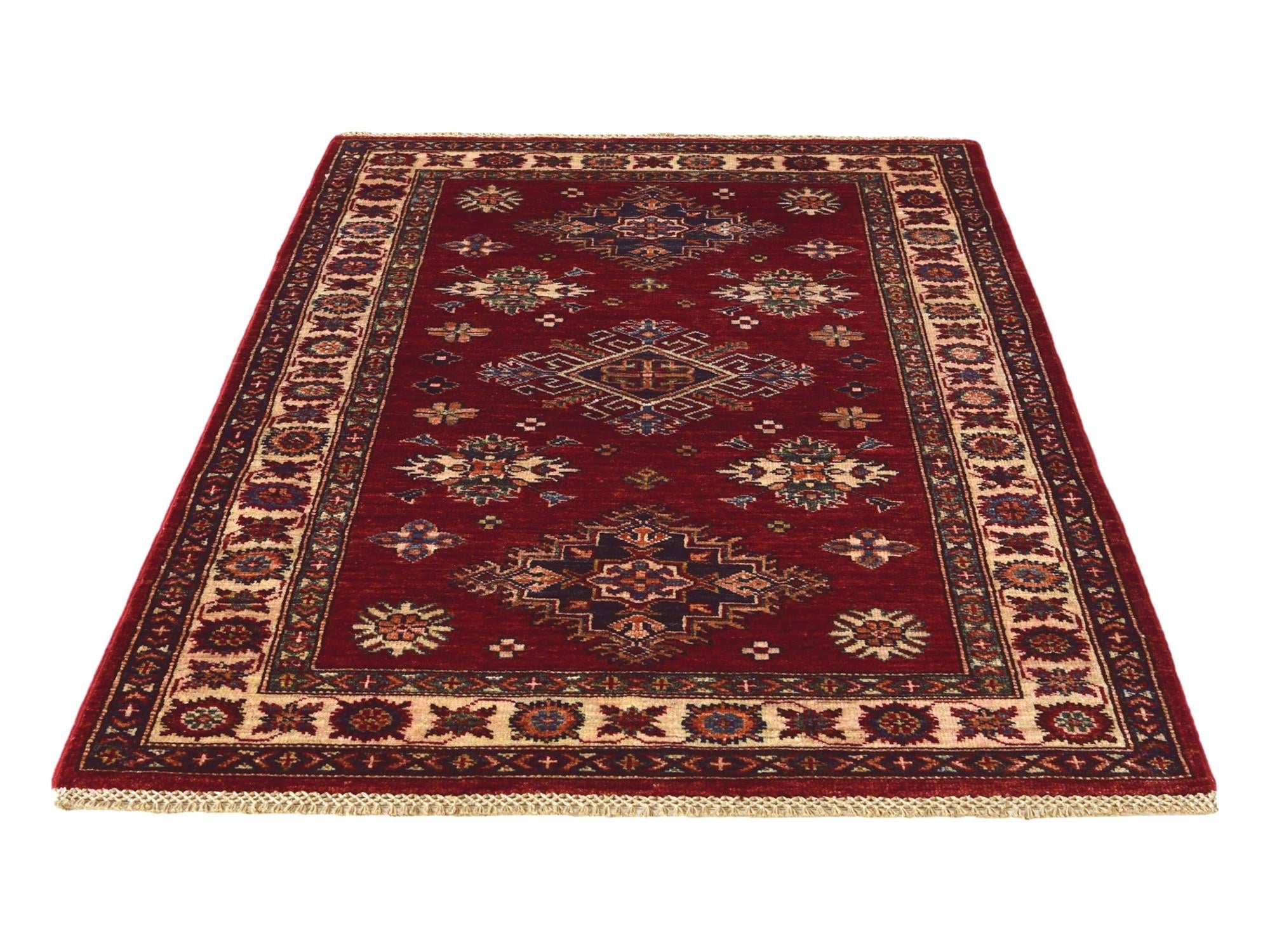 3' 3 x 5' 1 Hand Knotted Kazak Rug