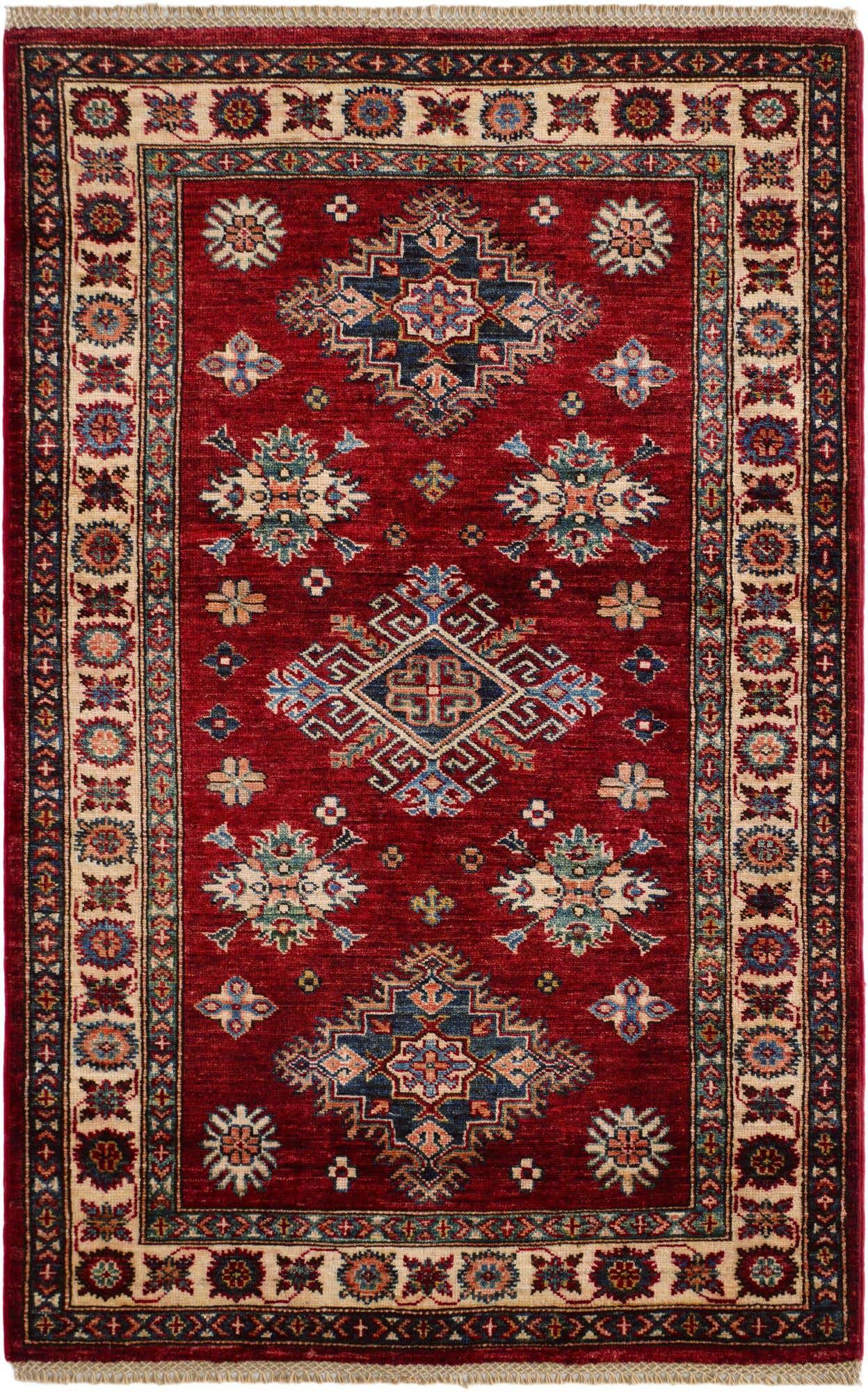 3' 3 x 5' 1 Hand Knotted Kazak Rug