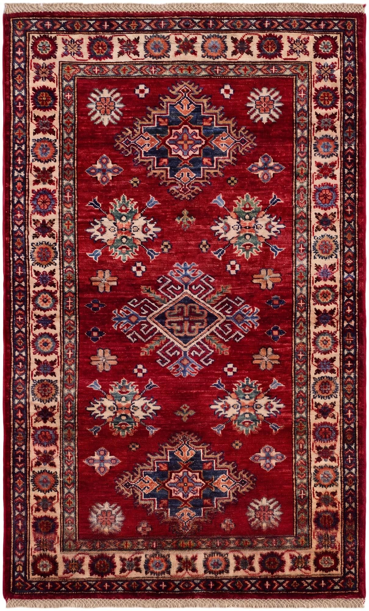 3' 1 x 5' 1 Hand Knotted Kazak Rug
