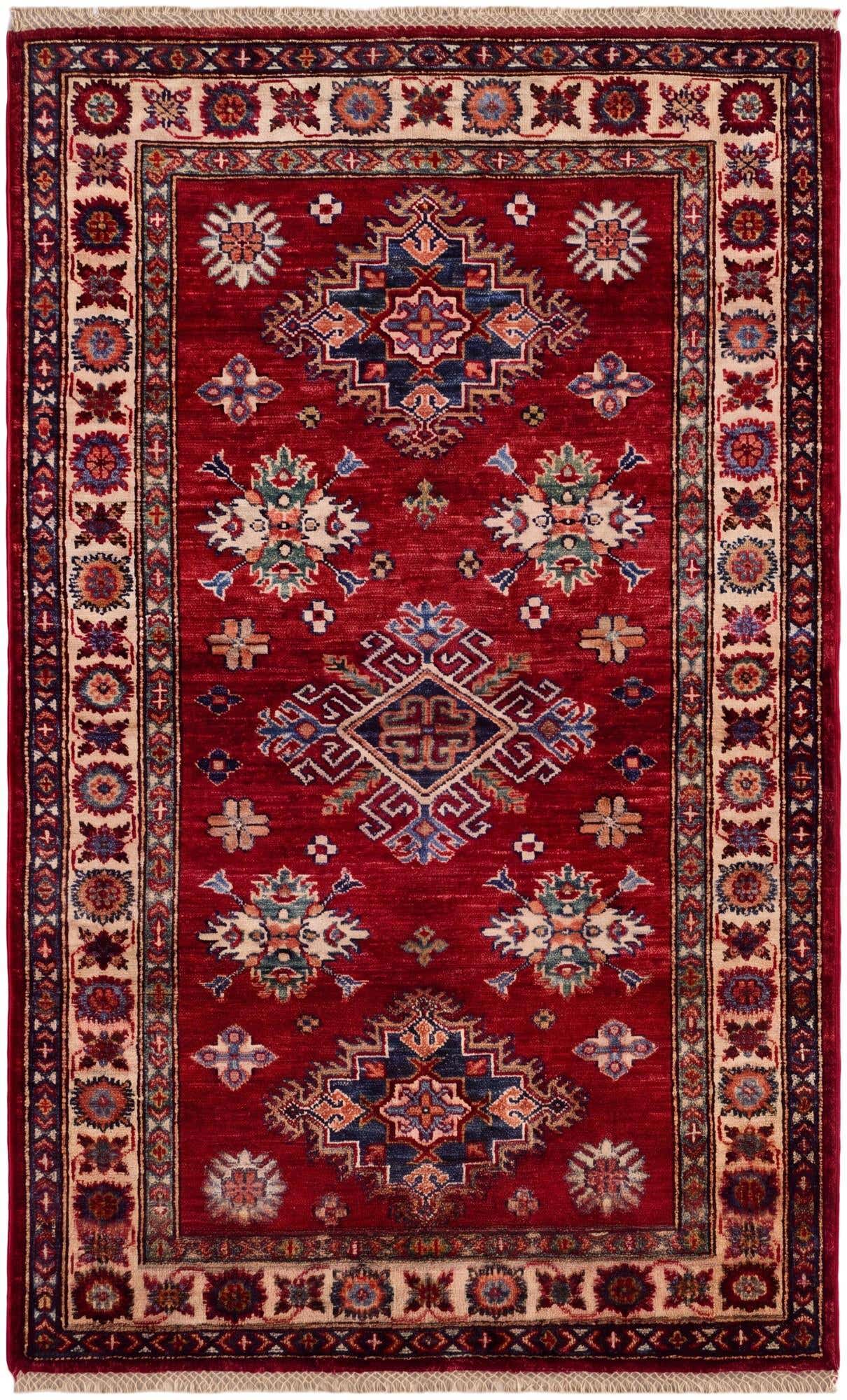 3' 1 x 5' 1 Hand Knotted Kazak Rug