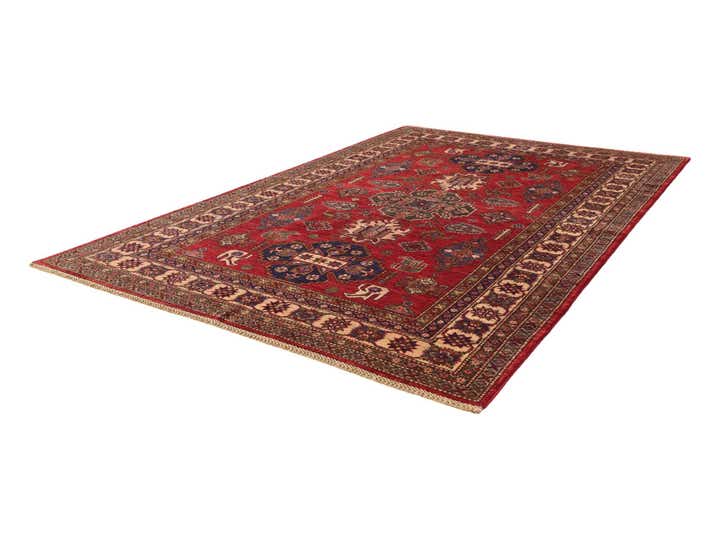 5' 6 x 8' Hand Knotted Kazak Rug