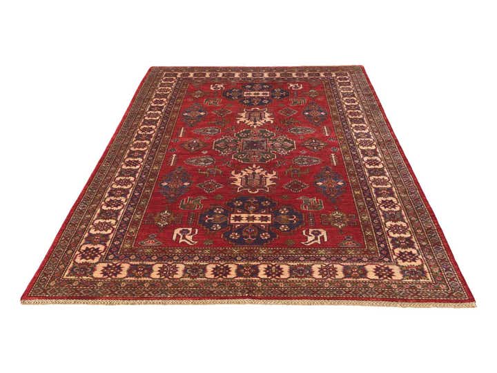 5' 6 x 8' Hand Knotted Kazak Rug