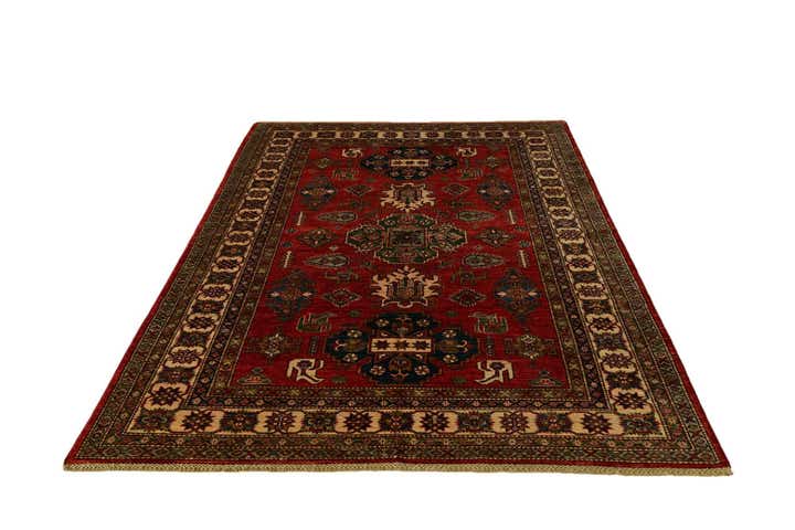 5' 6 x 8' Hand Knotted Kazak Rug