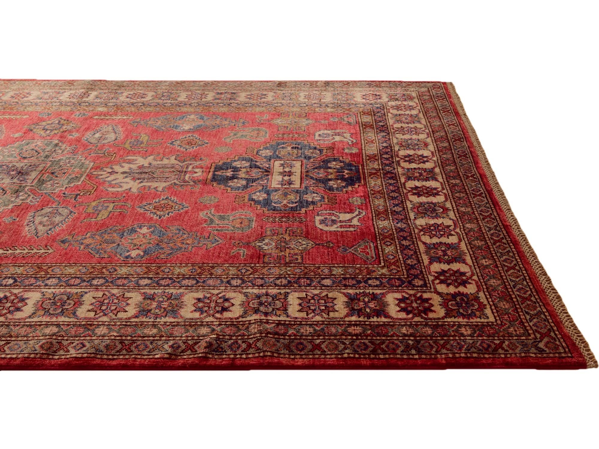 5' 6 x 8' Hand Knotted Kazak Rug
