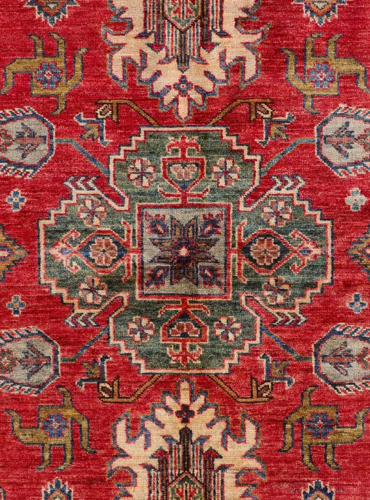 5' 6 x 8' Hand Knotted Kazak Rug