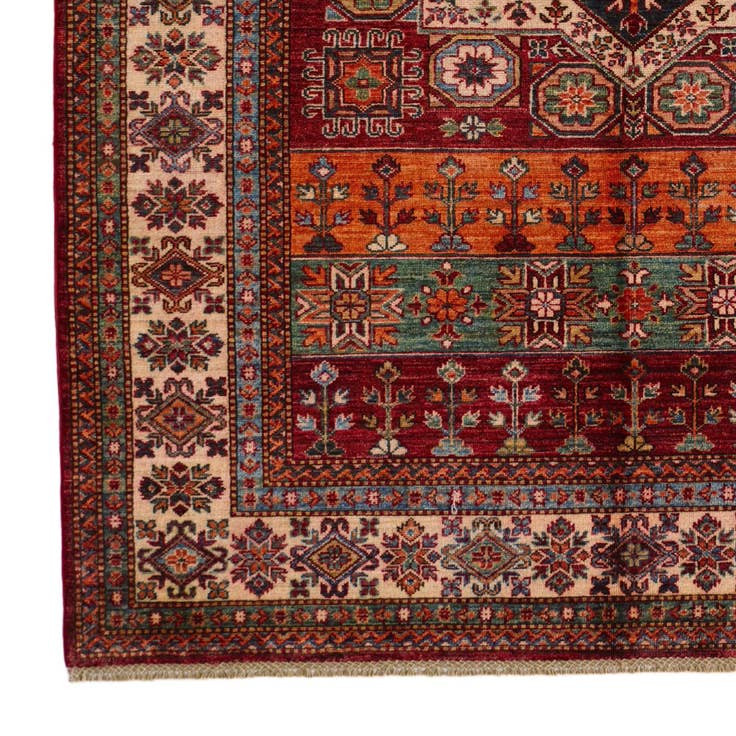 Detail image of 5' 6 x 7' 10 Hand Knotted Kazak Rug