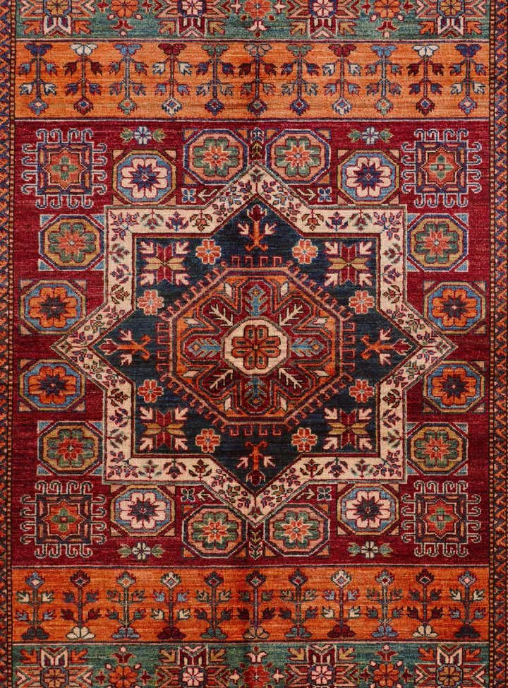 5' 6 x 7' 10 Hand Knotted Kazak Rug
