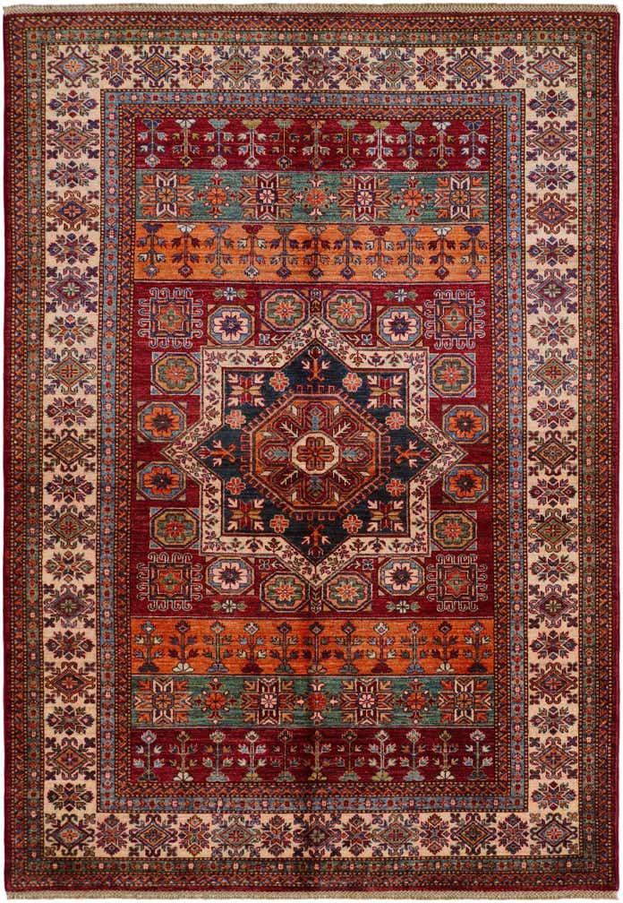 5' 6 x 7' 10 Hand Knotted Kazak Rug