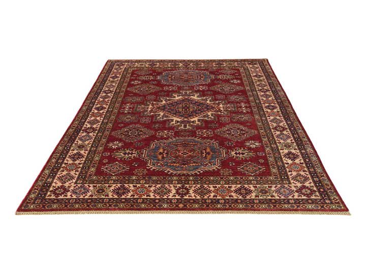 5' 10 x 8' Hand Knotted Kazak Rug