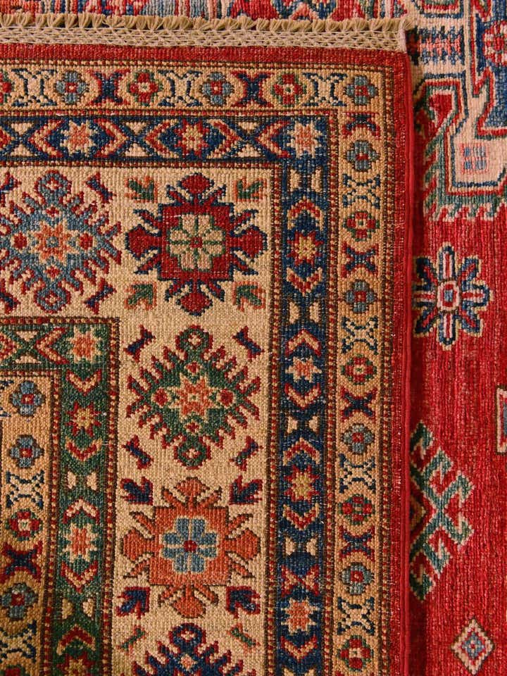 180cm x 245cm anudado a mano Kazak Alfombra