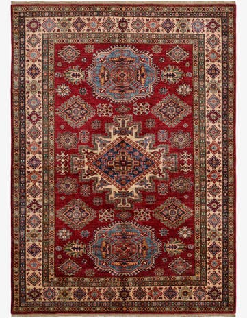 5' 10 x 8' Hand Knotted Kazak Rug