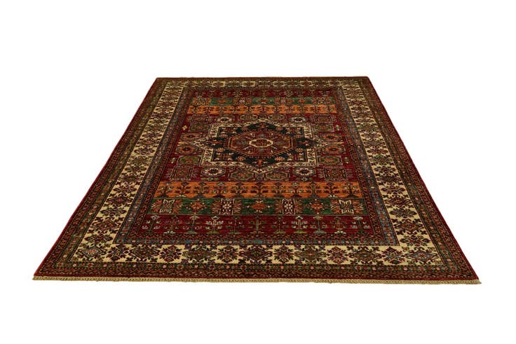 Detail image of 5' 7 x 7' 9 Hand Knotted Kazak Rug