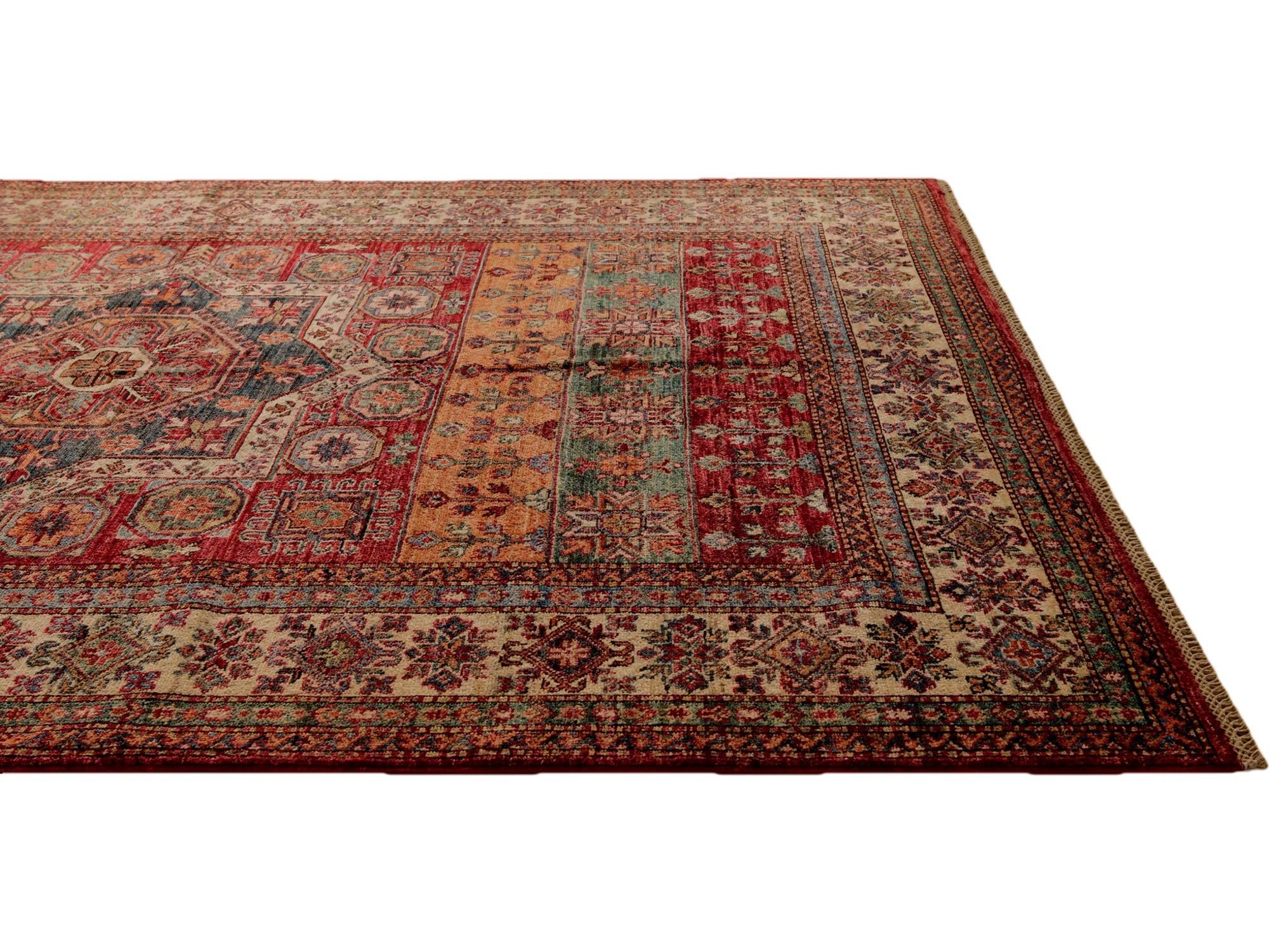 5' 7 x 7' 9 Hand Knotted Kazak Rug