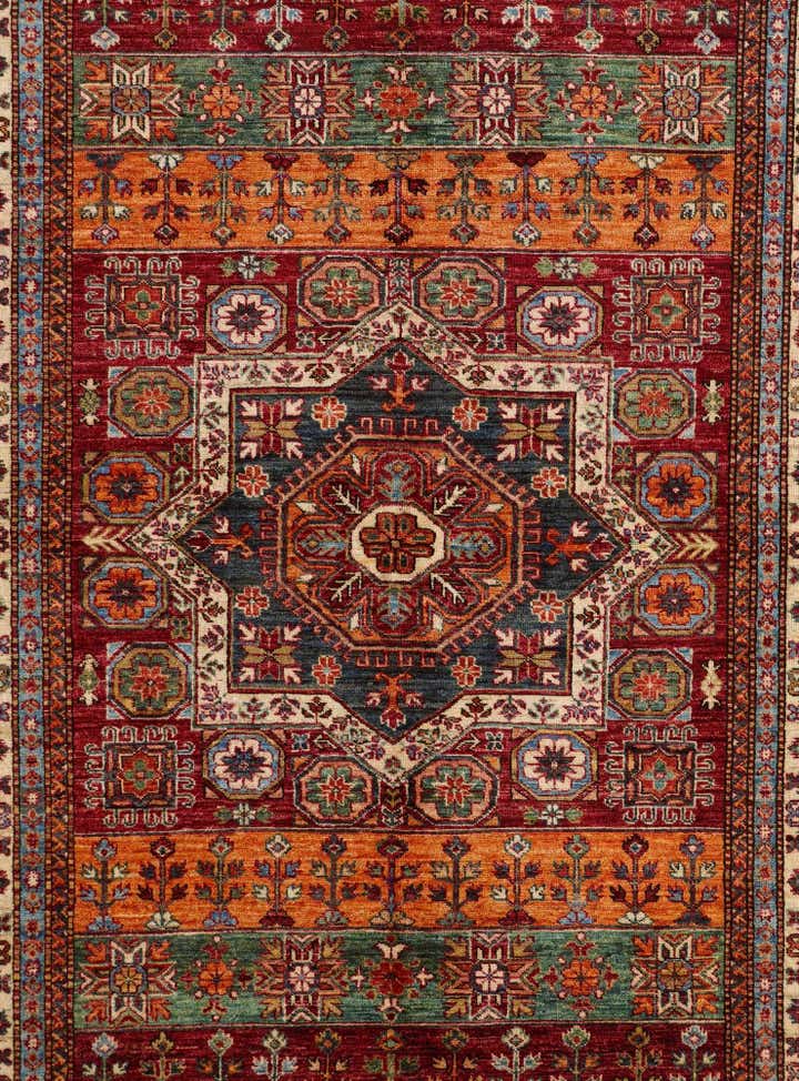 5' 7 x 7' 9 Hand Knotted Kazak Rug