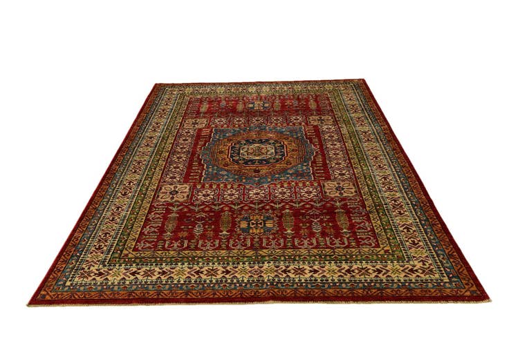 Detail image of 5' 7 x 7' 11 Hand Knotted Kazak Rug