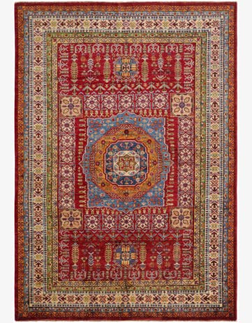 5' 7 x 7' 11 Hand Knotted Kazak Rug