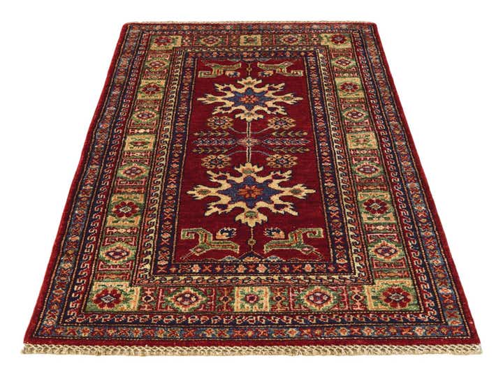 2' 7 x 4' 4 Hand Knotted Kazak Rug