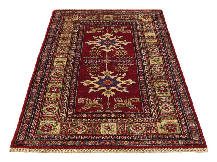Detail image of 2' 7 x 4' 4 Hand Knotted Kazak Rug