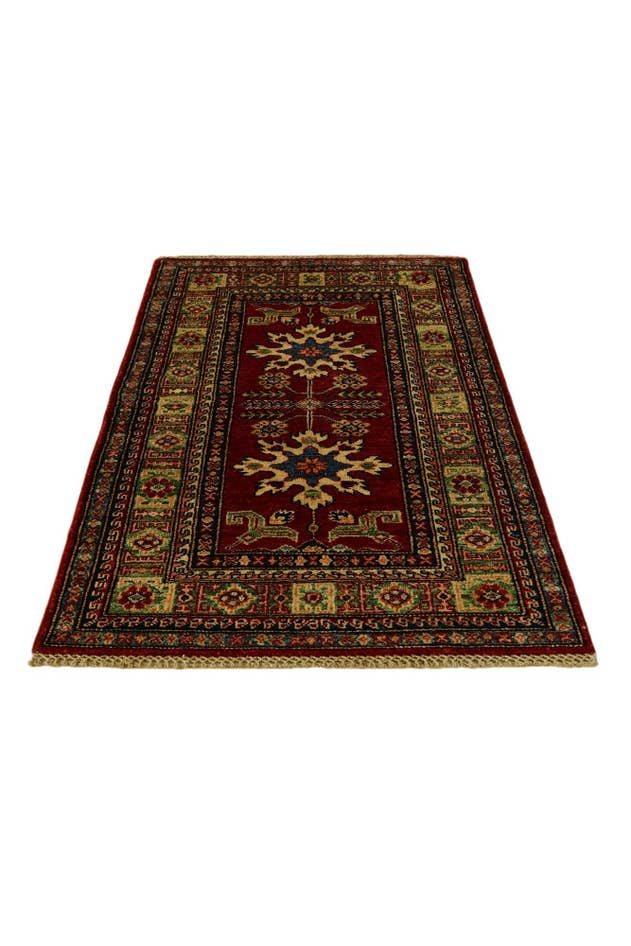 Detail image of 2' 7 x 4' 4 Hand Knotted Kazak Rug