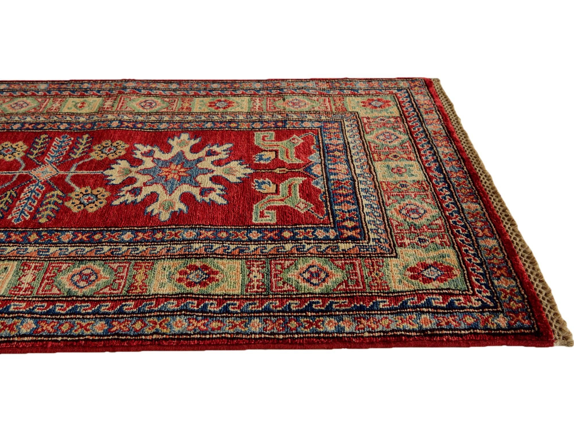 2' 7 x 4' 4 Hand Knotted Kazak Rug