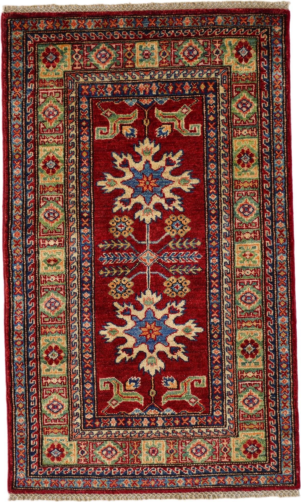 2' 7 x 4' 4 Hand Knotted Kazak Rug