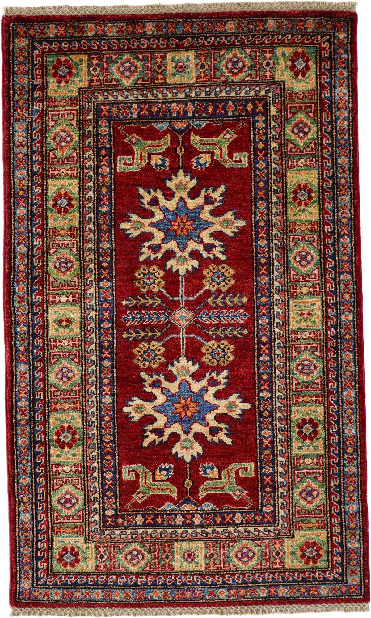2' 7 x 4' 4 Hand Knotted Kazak Rug