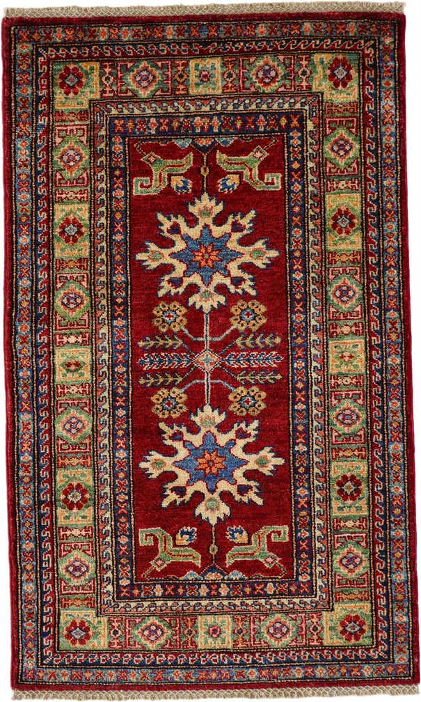 2' 7 x 4' 4 Hand Knotted Kazak Rug