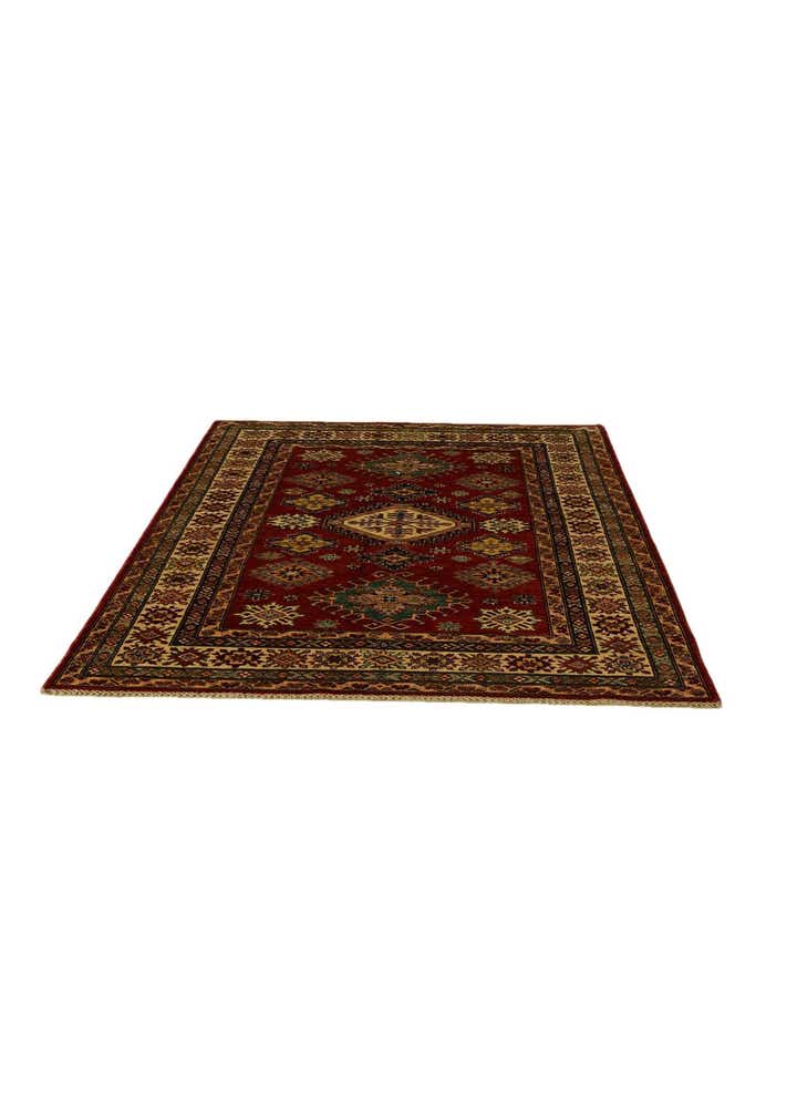 4' 11 x 6' 8 Hand Knotted Kazak Rug