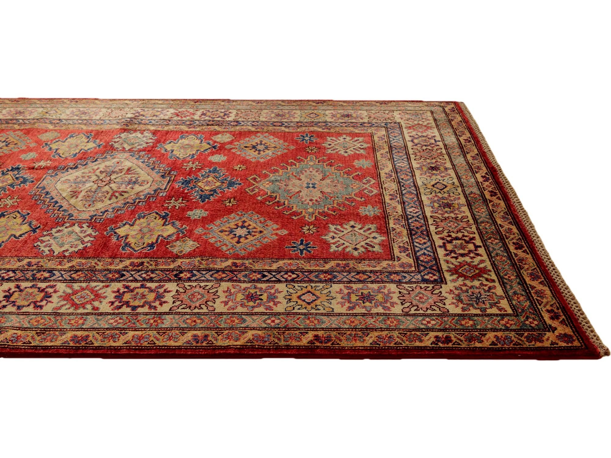 4' 11 x 6' 8 Hand Knotted Kazak Rug