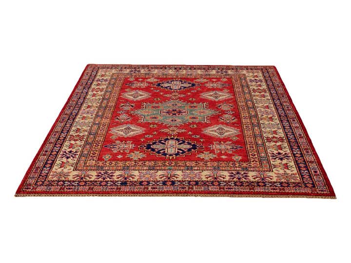 5' 1 x 6' 7 Hand Knotted Kazak Rug
